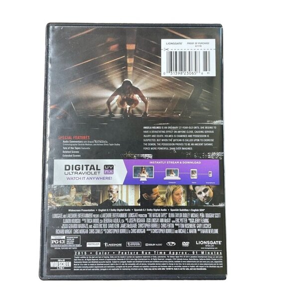 The Vatican Tapes Horror DVD 2015 PG 13 u Olivia Taylor Dudley Michael Pena Doug - Picture 2 of 2